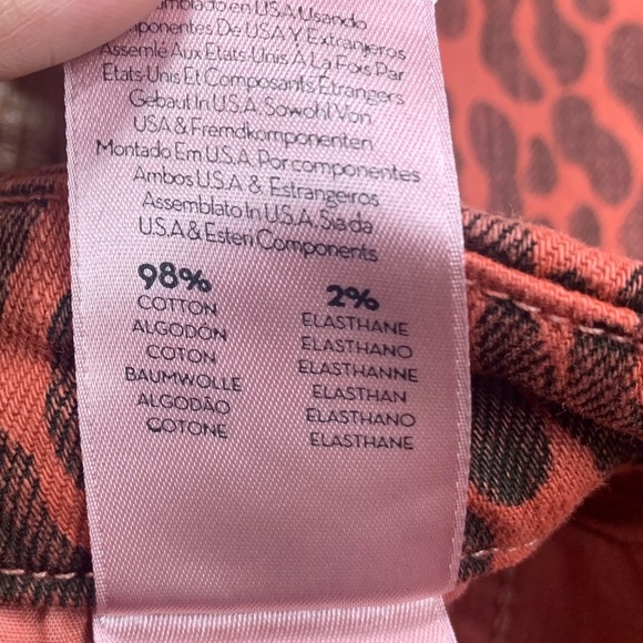 Mother Jeans The Looker‎ High Waisted Ankle Fray Animal Attraction Sz 23 - Picture 14 of 14